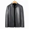Dropshipping Chaqueta Nueva Haining para Hombre Forrada de Polar Ropa Casual para Hombre Chaqueta de Cuero Lavado
