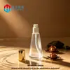 Em estoque Venda Direta Frascos Dosadores de Loção Cônicos de 100ml 120ml Bomba Pressora Transparente Frascos Originais de Vidro Líquido