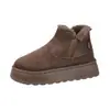2026 Invierno Nuevo Comercio Exterior Más Terciopelo Engrosado Cálido Manga Zapatos de Algodón Venta al por Mayor Suela Gruesa Tallas Grandes Botas de Nieve Mujer