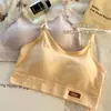 Ropa interior para adolescentes para el período de desarrollo, Chaleco deportivo para estudiantes, Sujetador de espalda descubierta de belleza sin cables, Sujetador tipo camisola con copa integrada fija, Delgado
