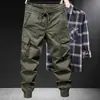 Pantalones de Pana Nuevos para Hombre Primavera y Otoño Marca de Moda Pierna Ancha Outdoor Montañismo Táctico Estilo Americano Multibolsillos Pantalones Casuales