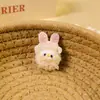 Nuevos Accesorios de Gato Conejo de Peluche de Dibujos Animados Bordado DIY Muñeca Linda Ligas para el Cabello Broches Suministros Decorativos