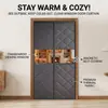 Cortina de puerta de algodón de invierno de alta gama, estilo nuevo, a prueba de viento, cálida, engrosada, para uso doméstico, cortina divisoria de aire acondicionado, bloqueadora de viento, magnética y resistente al frío