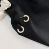 Agulha de Prata S925 Estilo Europeu e Americano Novo Personalidade Placa Acrílica Emagrecimento Brincos Pequenos Simples Textura Feminino Estampa de Leopardo Brincos de Pino