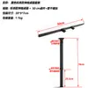 Soporte de Pata de Mesa Plegable Telescópica para RV Negro Superior Elevable Desmontable Aleación de Aluminio Accesorios de Modificación