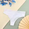Nova Calcinha Fio Triangular Feminina Algodão Puro Forro de Algodão Calça T-String Forro na Virilha Cintura Média-Baixa Renda Fishnet Estilo Girly Confortável