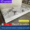 Nova Placa de Plástico Pedra de Alto Brilho com Padrão de Mármore Imitação UV Parede de Fundo de Hotel Painel de Parede SPC Placa Decorativa Sem Pintura