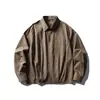 Yidao Vintage 2026 Otoño Nuevo Estilo Japonés Marca de Moda Retro Simple Bolsillo de Parche Holgado Casual Cuadros Camisa de Manga Larga