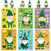 Gran Venta 6 Hojas/Paquete DIY St Transfronterizo. Stickers del Día de San Patricio Diadema Sombrero Irlandés Festival Stickers de Rompecabezas 3