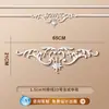 Tira de Borda para Parede de Fundo de TV com Flor de Canto Francês em Linha de PU Imitação de Gesso Tira Decorativa Teto Estilo Europeu Americano