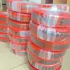 Material de tubo de embalagem colorido do fabricante, saco longo de boca chata, saco passante, material de tubo de filme de embalagem PE de alta pressão