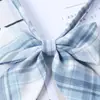 Pajarita Estilo Japonés Jk, Lazo, Corbata para Mujer, Pajarita Jk, Corbata Pequeña de Cuadros Británicos para Niñas, Azul para Hombre