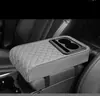 Funda de pasamanos de coche de uso general, cojín de almacenamiento multifuncional para coche, cojín elevador con portavasos, reposabrazos cómodo, interior de coche