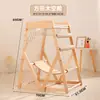 Suministro directo de fábrica árbol para gatos de madera maciza sisal tabla rascadora para gatos nido integrado sisal resistente al desgaste sin migajas hamaca nido para gatos mascota