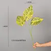 Planta Verde Simulada Taro, Arrurruz, Hoja de Tortuga, Decoración para Hogar Interior Bodas, Paisajismo con Hojas, Muro de Plantas, Accesorios para Arreglos Florales