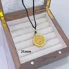 Loja de Ouro Mesmo Estilo Completo em Diamante Bússola Oito Tesouros Pingente de Fortuna Corrente de Suéter Contas de Transferência Ouro Imitado Retenção de Cor Duradoura