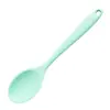 Colher de silicone de tamanho pequeno resistente a altas temperaturas panela antiaderente inseto e inseto mesma colher pequena colher de estudante colher de suplemento alimentar para bebê colher de mistura