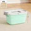 Caja de Almacenamiento para Snacks, Caja Pequeña de Almacenamiento para Ropa, Caja de Almacenamiento de Plástico para Juguetes del Hogar, Caja de Almacenamiento para Libros para Dormitorio de Estudiantes y Aula