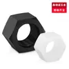 Tuercas Hexagonales de Nylon Blancas y Negras M2-M12 Tuercas Hexagonales Externas de Plástico Tuercas Hexagonales Aisladas con Rosca Interna