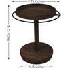 Suporte de Armazenamento para Óculos de Sol Paulownia Suporte de Mesa para Armazenamento de Óculos de Sol Estrutura Giratória 360 graus para Óculos