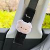 Lindas almohadillas de hombro para cinturón de seguridad de coche de dibujos animados decorativas de felpa cubierta para cinturón de seguridad de coche anti-desgaste par universal para 4 estaciones