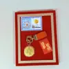 Oro Puro 999 Gama Alta Exquisito Regalo Día de San Valentín Chino 520 Paz y Alegría Princesa Por Favor Haz Galletas de la Fortuna para que Otros las Regalen Venta al por Mayor