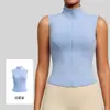 Chaqueta cárdigan sin mangas de fábrica para fitness y yoga para mujer, elástica, adelgazante, top deportivo, envío directo disponible