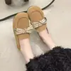 Mocasines con Lazo para Mujer 2026 Otoño Nuevos Planos Suela Suave Slip-On Zapatos Birkenstock