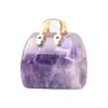Bolsa de Cristal de Jade 3cm Minibolso Colgante Estilo Ins Adorno Decorativo de Oficina Bolso de Cristal
