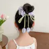 2026 Novo Scrunchie de Flor Tulipa Infantil Acessório de Cabelo para Meninas, Elástico para Coque, Corda de Cabelo para Menina Ornamento de Cabelo