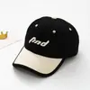 Boné de beisebol infantil INS, novo modelo de outono, chapéu de sol com letra bordada, boné casual versátil de bico de pato para meninos em estilo japonês e coreano