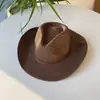 Sombrero de paja vaquero occidental para rizar sombrero de paja femenino para exteriores sombrero de playa sombrero de sol para viajes protección solar sombrero de sol pesca ala ancha sombrero de copa masculino