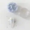 Novas unhas de lantejoulas estilo coreano unhas flash pop sereia lantejoulas hexagonais mola de cebola verão conjunto decorações de unhas
