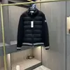 Estación Europea M Chaqueta de Plumas Marca de Moda Tendencia Mangas de Punto de Lana Moda Simple para Hombres y Mujeres Chaqueta Abrigo con Cuello Alto