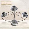 Suporte de Velas de Ferro Forjado Estilo Europeu, Decoração Criativa para Mesa de Casa, Artesanato de Suporte de Velas, Aromaterapia de Metal, Estilo Nórdico, Luxo Leve