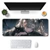 Mouse Pad de Borracha com Malha Lisa na Parte Superior, Mouse Pad de Jogo Extra Grande, Tapete de Mesa, Borda Reforçada, Pad para Home Office, Pad Antiderrapante