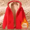 Suéter Grueso de Lana de Cordero para Invierno para Hombre, Sudadera con Capucha, Color Sólido, Estudiante, Top Cálido, Forro Polar, Camiseta Base para Hombre, Moderna