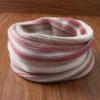 Bufanda pequeña de lana pura para otoño e invierno, manga para el cuello de mujer, manga protectora cálida para el cuello, cuello falso a rayas de cachemira fría, venta al por mayor