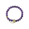 Pulseira de ametista Sha Gold Moon Chain Niche Design Citrino Pulseira Chic Crystal Bracelet Atacado