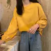 Sudadera de Mujer 2026 Nuevo Otoño Estilo Coreano Ins Holgada Delgada Sudadera de Estudiante Adelgazante Manga de Linterna Manga Larga Camiseta