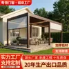 Aleación de Aluminio Moderna Inteligente Eléctrica Toldo Impermeable Celosía Pérgola Directo de Fábrica Villa Pérgola Exterior