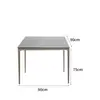 Mesa y Silla Nórdicas para Exteriores Silla de Mimbre para Balcón Exterior de Mimbre Muebles de Hotel para Jardín Exterior Patio de Ocio Encimera de Roca