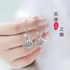 Cross-border novo anjo ganso orelha gancho Diamante Net vermelho imitação S925 Swan brincos brincos femininos AliExpress fornecimento