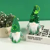Chapéu de Lantejoulas Transfronteiriço de Líquen Boneca Elfo Pingente de Árvore de Natal St. Dia de Patrick: Decoração Luminosa da Boneca