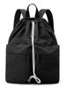 Mochila con Cordón Estilo Japonés y Coreano Nueva Primavera 2026, Color Sólido, Ligera, Gran Capacidad, Mochila de Nylon para Viajes