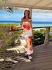 Verano 2025 Ropa de Mujer Transfronteriza Europea y Americana Verano Nuevo Ocio Vacaciones Sin Tirantes Sin Tirantes Ajustado Vestido en A