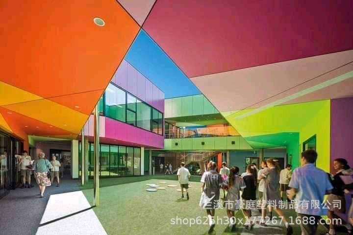 五彩铝塑板工程02