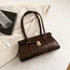 Bolso de Diseño de Nicho con Textura Avanzada 2024 Otoño e Invierno Nuevo Bolso para Mujer Versátil Bolso de Hombro y Axila Bolso Bagel Elegante