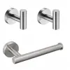 Colgador de Ropa para Pared Transfronteriza Gancho Individual Gancho para Toalla de Baño Ropa Acero Inoxidable Gancho para Abrigo Juego de Estante de Metal para Toallas