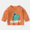 Camiseta de manga larga para bebé, top para bebé, camiseta básica de otoño para niños, ropa de primavera y otoño para niños, ropa para niñas, conjunto de otoño para recién nacidos